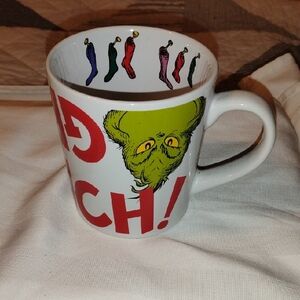 Zrike Brand The Grinch Dr. Suess Ceramic Christmas Coffee Mug, 65th Anniversary